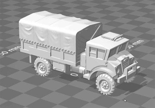 cmp 30cwt truck - wargaming3d 28mm miniature family trucks very widely used every commonwealth force wwii theatre operations zip file includes models roof hatch open closed one without 3d print model - Mito3D