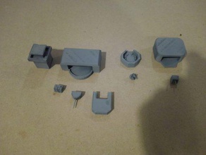 kıyı savunma wargaming3d ayarlayın Mm minyatür kreigsmarine 105 cm silah bunker 2 flak 38 yuva Kraliyet Donanması 98 gözlem Kulesi 3 Diğer beton korugan flakvierling 3d print model - Mito3D