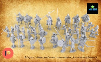 cruzada cristiano Ejército wargaming3d miniatura juego guerra 1 56 28mm Cruzado granizo César histórico Medieval 3d print model - Mito3D