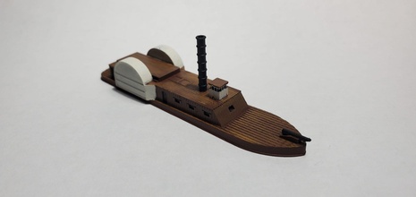 CSS Oberst Liebel wargaming3d Miniatur Wargaming amerikanisch bürgerlich Krieg Konföderierte Baumwolle Panzerschiffe 3d print model - Mito3D