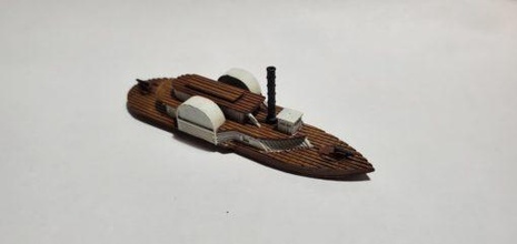 css general beauregard - wargaming3d miniature wargamming American Civil War, Confederate, Mississippi, River De, Defense Fleet 3d print model - Mito3D