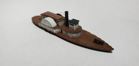 CSS Allgemeines Jeff Thompson wargaming3d Miniatur Wargaming amerikanisch bürgerlich Krieg Konföderierte Baumwolle Panzerschiffe 3d print model - Mito3D
