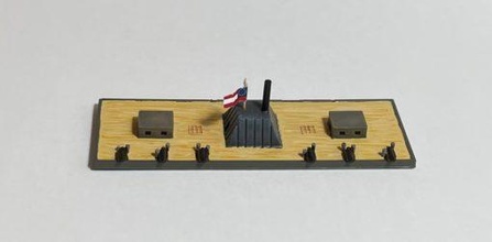 css orleans - wargaming3d miniature wargamming 1/1200, 1/600, American Civil War, Confederate, floating battery, ship 3d print model - Mito3D