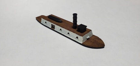 CSS Rebell wargaming3d Miniatur Wargaming amerikanisch bürgerlich Krieg Konföderierte Gepanzert Fluss Verteidigung Flotte 3d print model - Mito3D
