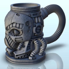 cyber robot pipes dice 23 - wargaming3d miniature wargamming 40000, accessory, beer holder, box, cup, dice, dnd, drink, dungeon, future, futuristic, game, glass, legion, mug, rpg, scifi, star wars, tabletop, tower, tray, w40k, wargame, wargaming, warhammer, warmachine 3d print model - Mito3D