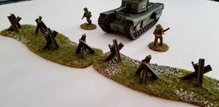 czech hedgehog tank stops - 28mm wargaming3d miniature simple stl represent generic ww2 often referred hedgehogs fashioned out iron beams rr track these were used deter delay enemy vehicles do same your game table 3d print model - Mito3D