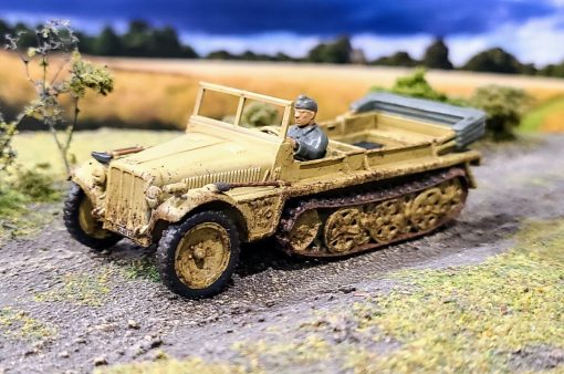 demag sdkfz 10 - wargaming3d 28mm miniature 3D print model - Mito3D