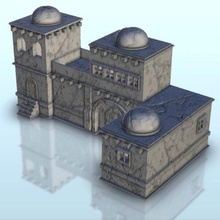 desert city hall 10 - wargaming3d miniature wargamming Architecture, bolt action, building, décor, Flames of War, modern, ruins, scenery, tabletop, terrain, warhammer 3d print model - Mito3D