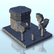 deserto mausoléu ruínas wargaming3d miniatura jogos guerra arquitetura parafuso açao Construção decoração chamas of moderno cenário mesa terra martelo 3d print model - Mito3D