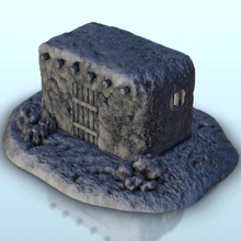 çöl barınak 18 wargaming3d minyatür savaş oyunları mimari cıvata aksiyon Bina dekor alevler of modern kalıntılar manzara masaüstü zemin Warhammer 3d print model - Mito3D