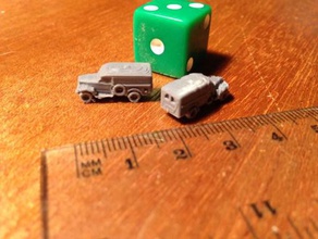 dodge wc54 - wargaming3d 28mm in miniatura 3d print model - Mito3D