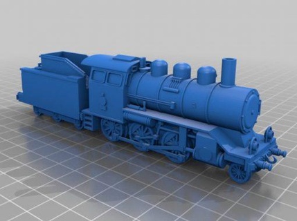 drg clase 24 vapor motor wargaming3d Categorías 1 100 15mm 1939 1945 WW2 digital stl ARCHIVOS Alemania terreno locomotora llamas guerra fow alemán Reichsbahn paisaje entrenar miniatura juego 3d print model - Mito3D