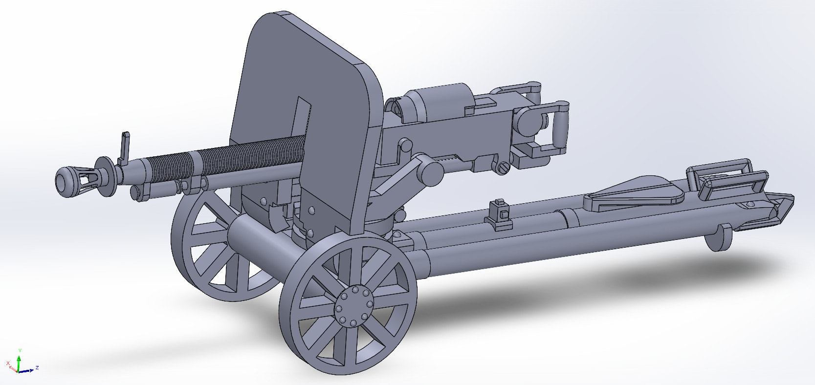 dshk 127mm hmg wargaming3d minyatür savaş oyunları 1 56 28mm stl cıvata aksiyon HMG makine silah kırmızı Ordu sovyet destek dünya 3D print model - Mito3D