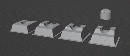 dutch g-kazemat - wargaming3d miniature wargamming bunker, g-kazemat, kazemat, koepelkazemat 3d print model - Mito3D