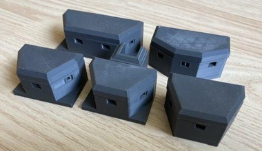 dutch s3 s4 kazemat - wargaming3d miniature wargamming bunker, S3-kazemat, stekelvarken 3d print model - Mito3D