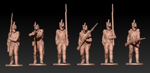 early napoleonic grenadiers bicorne - wargaming3d Category: DIGITAL STL FILES tag miniature wargamming 3d print model - Mito3D