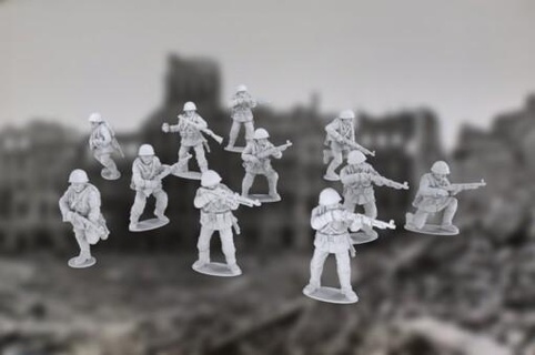 early war polish infantry - wargaming3d Categories: 1939-1945: WW2, WWII, Poland 1 56 28mm boltaction poland warlord games wwii miniature wargamming 3d print model - Mito3D