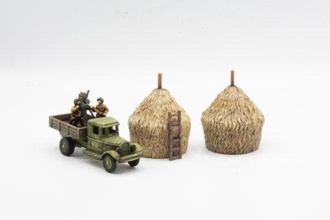 eastern europe haystacks - wargaming3d miniature wargamming 1:100 / 15mm, easter, front, Flames of War, terrain 3d print model - Mito3D