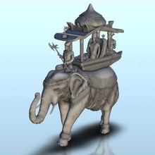 fil Howdah wargaming3d minyatür savaş oyunları angkor kemer mimari Asya Budist tapınak şakak mabet inşa etmek Bina Çin Çince Konfüçyüsçülük inşaat tasarım dojo hanedan Doğu yapı çiftlik evi 3d print model - Mito3D