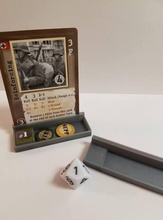 enemy soldier card tray - wargaming3d 28mm miniature 3d print model - Mito3D