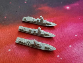 esmeraldas laksamana assad-class corvette - wargaming3d 28mm miniature 3d print model - Mito3D