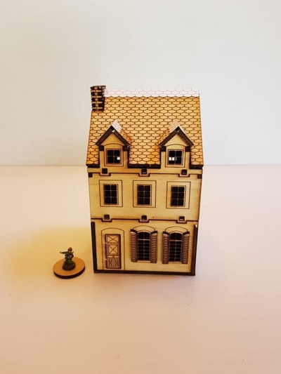 europeu duplo história casa 2 wargaming3d laser cortar arquivos lc 1 100 15mm svg 20mm construção edifícios terreno jogos guerra miniatura 3d print model - Mito3D