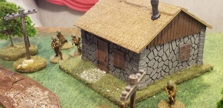 european houses cottages - 28mm wargaming3d miniature 3d print model - Mito3D