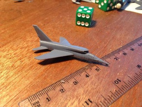 f-107 super sabre - wargaming3d 28mm miniature 3d print model - Mito3D