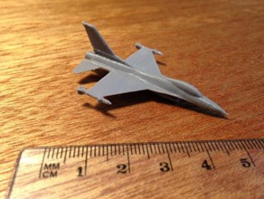 f-16 falcon - wargaming3d 28mm in miniatura 3d print model - Mito3D