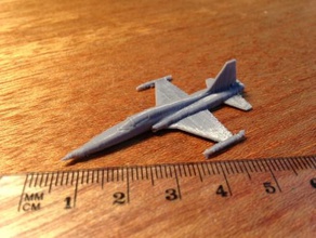 f-5a freedom fighter - wargaming3d 28mm miniature without wingtip tanks 3d print model - Mito3D