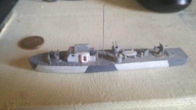 fairmile motor gun boat - wargaming3d 28mm miniature 3d print model - Mito3D