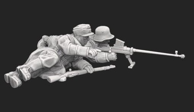Fince takım erkekler tüfek wargaming3d minyatür savaş oyunları 1939 1940 anti tank Finlandiya jaakari kış 3d print model - Mito3D