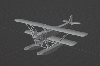fokker cvii-w seaplane - wargaming3d miniature wargamming Dutch Fokker CVII-w, C VII w, 3d print model - Mito3D