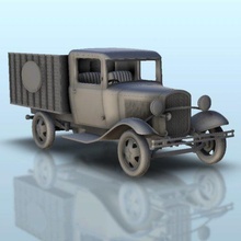 vado modelo 1929 aa wargaming3d miniatura juego guerra bombardeo tornillo acción taxi Transportador europeo llamas of máquina militar moderno paisaje sgm transporte vehículo Vagón martillo 3d print model - Mito3D