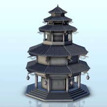four-stories pagoda 1 - wargaming3d miniature wargamming angkor, arch, Architecture, asia, asian, buddhist temple, build, building, China, chinese, confucianism, construction, design, dojo, dynastie, east edifice, farmhouse, history, home, house, imperial, Japan, japenese, katana, korea, korean, lantern, pagoda, pagode, residence, samourai, scenery, structure, urban, urbanism, Vietnam, yellow river 3d print model - Mito3D