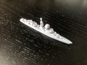 fr leiden Klasse anti air Fregatte wargaming3d Miniatur Wargaming 3d print model - Mito3D