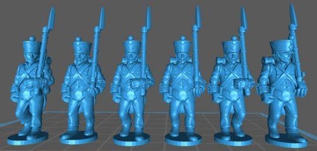 french 1808 loose trousers - wargaming3d 28mm miniature 3d print model - Mito3D