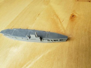 french bearn-class aircraft carrier - wargaming3d 28mm miniature 3d print model - Mito3D