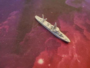 french bougainville-class destroyer - wargaming3d 28mm miniature 3d print model - Mito3D