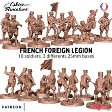 french foreign legion - 28mm wargaming3d miniature wargamming 3d print model - Mito3D