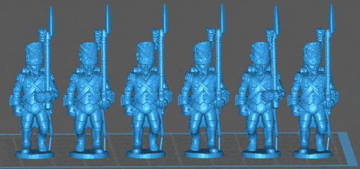 Französisch Grenadier 1808 Uniform wargaming3d 28mm Miniatur 3D print model - Mito3D