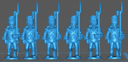 french grenadier 1808 loose trousers - wargaming3d 28mm miniature 3d print model - Mito3D