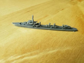 french guepard-class destroyer - wargaming3d 28mm miniature 1 1800th scale model certain elements not 3d print model - Mito3D