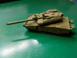 french leclerc main battle tank - wargaming3d 28mm miniature 3d print model - Mito3D