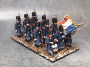 french napoleonic 1813 naval infantry pack 15mm-28mm - wargaming3d miniature wargamming 1:56 / 28mm, 15mm, 1813, 18mm, french, 3d print model - Mito3D