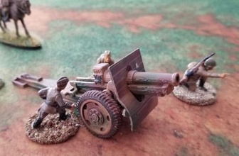 french schneider model 1917 155mm howitzer - wargaming3d 28mm miniature 3d print model - Mito3D