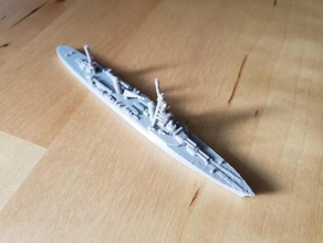 french suffren-class cruiser - wargaming3d 28mm miniature 1 1800th scale model certain elements not 3d print model - Mito3D
