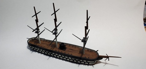 fs algesiras - wargaming3d miniature wargamming Algesiras, American Civil War, French Navy 3d print model - Mito3D