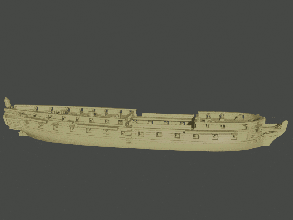 gb endymion-class frigate 40 guns 1797-1859 - wargaming3d miniature wargamming 3d print model - Mito3D