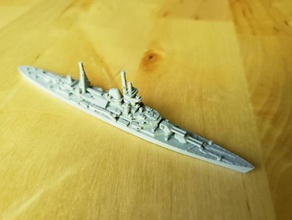 wargaming3d Alman amiral eğıenceıi-class cruiser Mm minyatür 1 1800th ölçekli modeli bazı elemanlarıölçek değil 3d print model - Mito3D